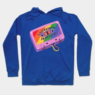 I Got Rainbow In My Veins, Cassette Mixtape Retro Vintage Hoodie